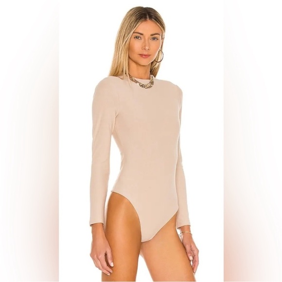 NWOT Alice and Olivia Becker Mock Neck Bodysuit - Picture 2 of 14